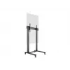 Multibrackets M Public Display Stovas 210 Dvigubas Stulpas su Ratukais Juodas
