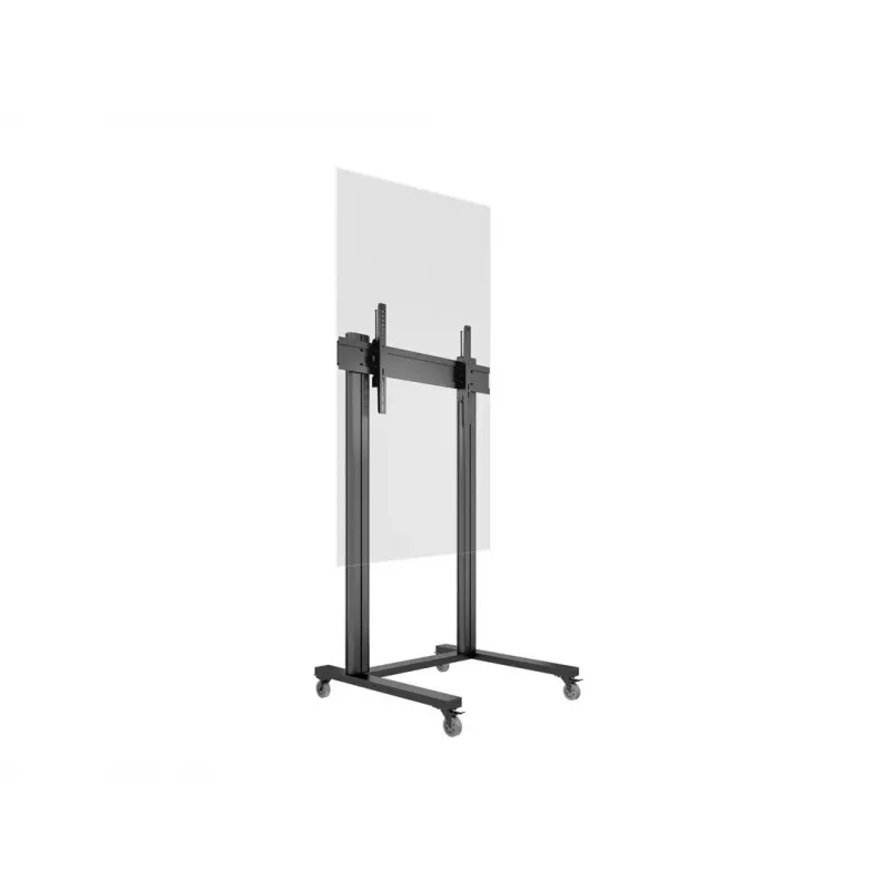 Multibrackets M Public Display Stovas 210 Dvigubas Stulpas su Ratukais Juodas
