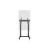 Multibrackets M Public Display Stovas 210 Dvigubas Stulpas su Ratukais Juodas