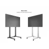 Multibrackets M Public Display Stovas 210 Dvigubas Stulpas su Ratukais Juodas