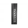 Multibrackets M Public Display Stovas 210 Dvigubas Stulpas su Ratukais Juodas