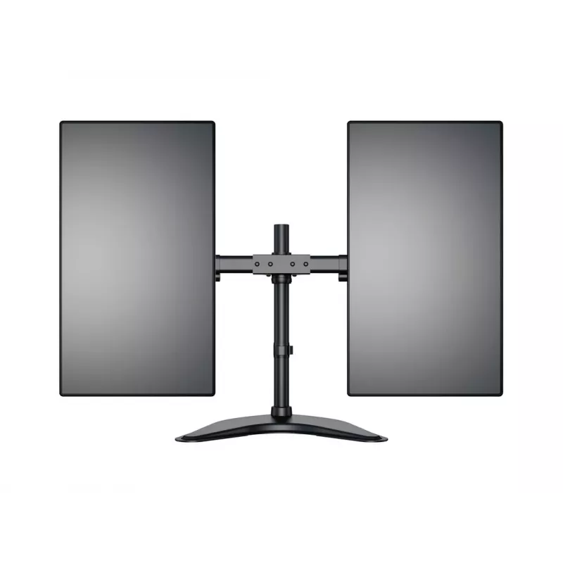 Multibrackets M Deskstand Basic Dual stovas monitoriui, laisvai pastatomas, 16 kg, 38,1 cm (15 inch), 68,6 cm (27 inch), 100 x 100 mm, juodas