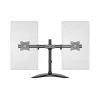 Multibrackets M Deskstand Basic Dual stovas monitoriui, laisvai pastatomas, 16 kg, 38,1 cm (15 inch), 68,6 cm (27 inch), 100 x 100 mm, juodas