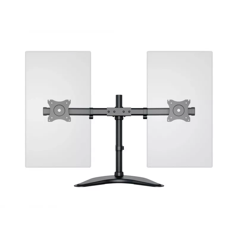 Multibrackets M Deskstand Basic Dual stovas monitoriui, laisvai pastatomas, 16 kg, 38,1 cm (15 inch), 68,6 cm (27 inch), 100 x 100 mm, juodas