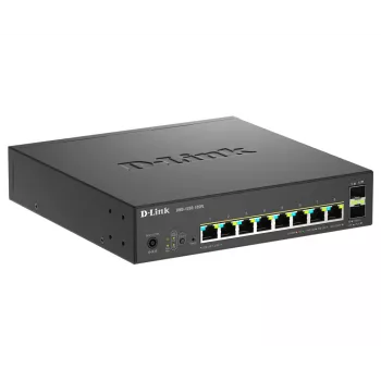 D-Link DMS-1250-10SPL 10 prievadų Multi-Gigabit valdomas PoE+ jungiklis su 8 2.5G PoE ir 2 10G SFP+ prievadais