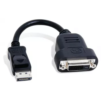 Matrox CAB-DP-DVIF vaizdo kabelio adapteris 0,2 m DisplayPort DVI-D Juoda