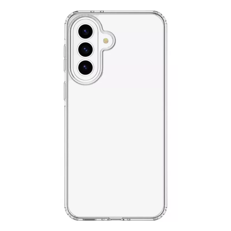 Cellularline Clear Protect – kietas dėklas Samsung Galaxy A37 su guminiais kraštais