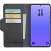 Cellularline Book Agenda 2 dėklas Samsung Galaxy A37, knygos stiliaus, dirbtinė oda, magnetinis užsegimas, stovas, RFID/NFC apsauga, juoda