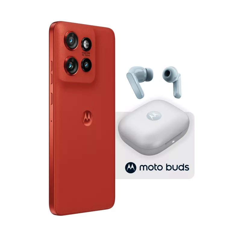 Motorola edge 60 neo + Moto Buds PG38C05749 16,1 cm (6,36 colio) dviejų SIM kortelių Android 15 5G USB Type-C 8 GB 256 GB 5200 mAh Raudona