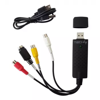 Techly I-USB-VIDEO-700TY vaizdo signalo keitiklis 720 x 576 pikseliai