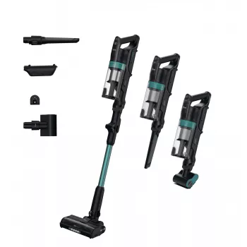 Hoover HF1P10PX 011 belaidis siurblys lazdinis, be maišelio, 0,7 l, 165 W, juoda/turquoise
