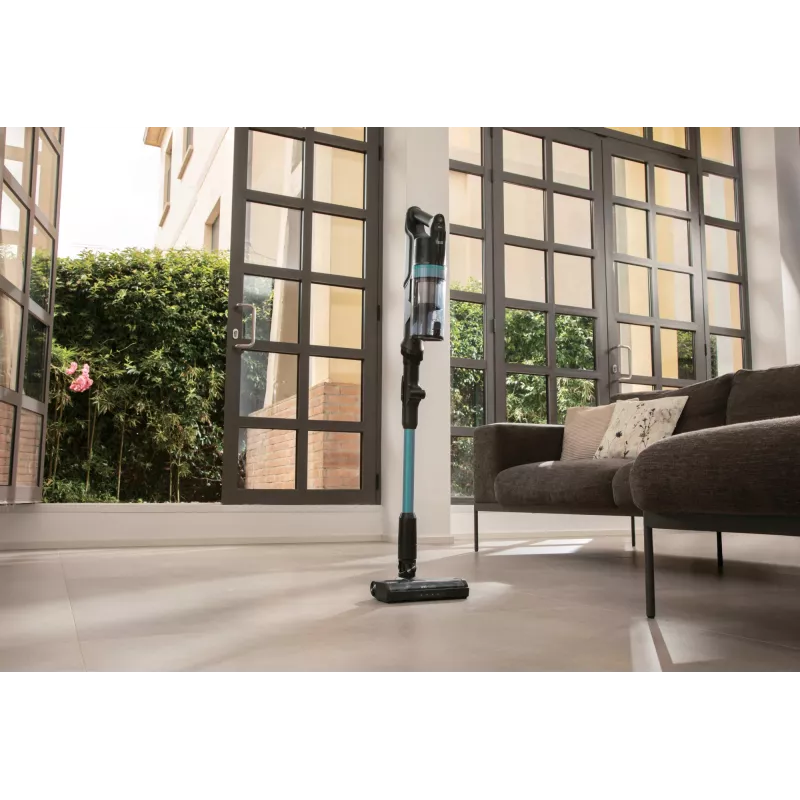 Hoover HF1P10PX 011 belaidis siurblys lazdinis, be maišelio, 0,7 l, 165 W, juoda/turquoise