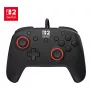 Laidinis žaidimų valdiklis Turtle Beach Rematch, skirtas Nintendo Switch 2 – USB‑C, 3 m laidas, užpakalinis mygtukas, D‑padas, juodas