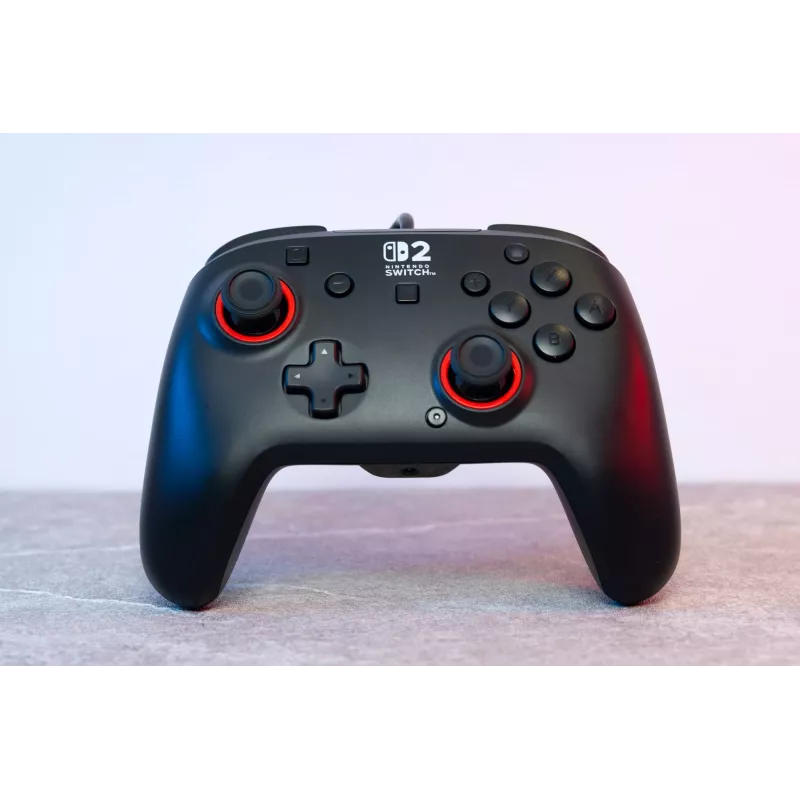 Laidinis žaidimų valdiklis Turtle Beach Rematch, skirtas Nintendo Switch 2 – USB‑C, 3 m laidas, užpakalinis mygtukas, D‑padas, juodas