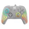 Laidinis RGB žaidimų valdiklis Turtle Beach Afterglow Wave pilka – USB‑C, 3 m laidas, skirta Nintendo Switch / Switch 2 / Switch OLED