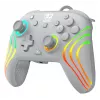 Laidinis RGB žaidimų valdiklis Turtle Beach Afterglow Wave pilka – USB‑C, 3 m laidas, skirta Nintendo Switch / Switch 2 / Switch OLED