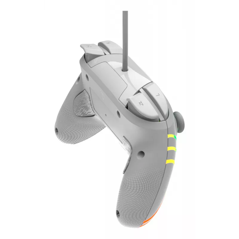 Laidinis RGB žaidimų valdiklis Turtle Beach Afterglow Wave pilka – USB‑C, 3 m laidas, skirta Nintendo Switch / Switch 2 / Switch OLED