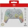 Laidinis RGB žaidimų valdiklis Turtle Beach Afterglow Wave pilka – USB‑C, 3 m laidas, skirta Nintendo Switch / Switch 2 / Switch OLED
