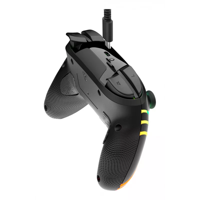 Belaidis RGB žaidimų valdiklis Turtle Beach Afterglow Wave Black, skirtas Nintendo Switch 2 – Bluetooth/USB-C, įmontuota baterija 20h, 3 m laidas