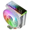 Mars Gaming MCPU-VR White CPU aušintuvas su dvigubu Infinity Mirror ARGB, 4 HCT šilumos vamzdeliai, 180W TDP, itin tylus PWM 12cm ventiliatorius