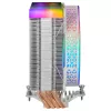 Mars Gaming MCPU-VR White CPU aušintuvas su dvigubu Infinity Mirror ARGB, 4 HCT šilumos vamzdeliai, 180W TDP, itin tylus PWM 12cm ventiliatorius