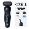 Folijos skustuvas Braun Series 5 52-B7650cc, juodas/mėlynas
