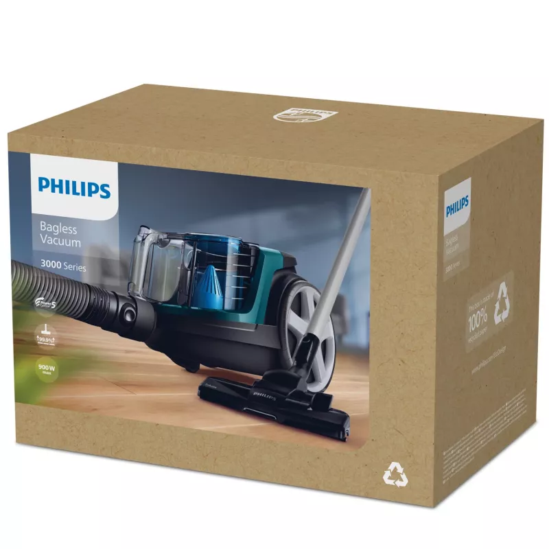 Philips 3000 serijos FC9334/09 dulkių siurblys 1,5 L cikloninis sausas 900 W be maišelio