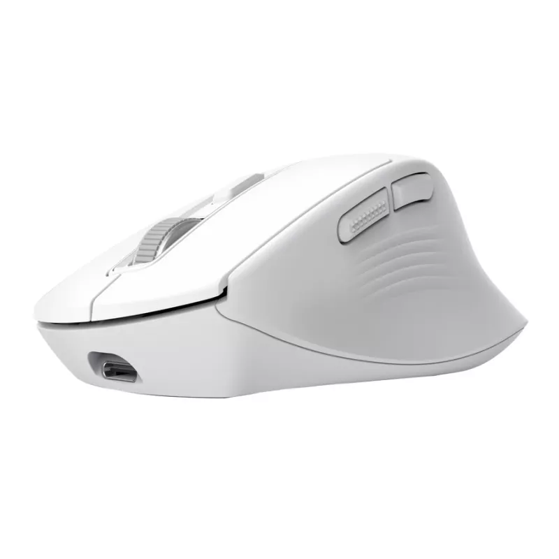 Belaidė dešinei rankai skirta biuro pelė TRUST Niven — RF + Bluetooth, 3200 DPI, 7 mygtukai, ratukas, balta