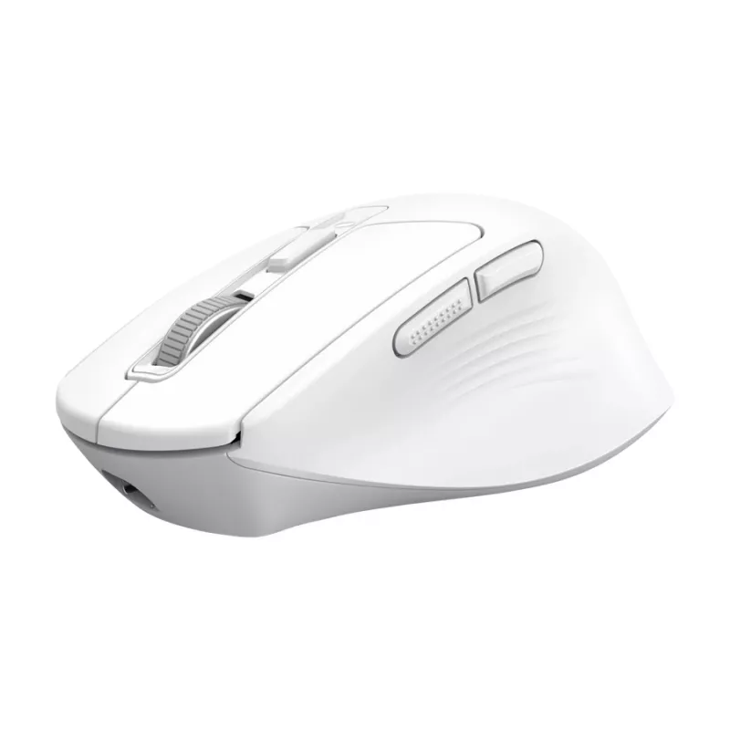 Belaidė dešinei rankai skirta biuro pelė TRUST Niven — RF + Bluetooth, 3200 DPI, 7 mygtukai, ratukas, balta