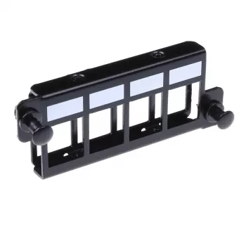 Adapter ACT FA2057 4 x keystone UTP juodas