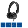 ACT sulankstomos stereo ausinės su 3,5 mm garso lizdu