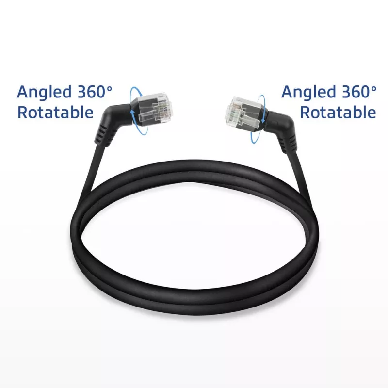 Tinklo laidas ACT DD1901 Cat6 U/FTP (STP) 1 m RJ-45 juodas
