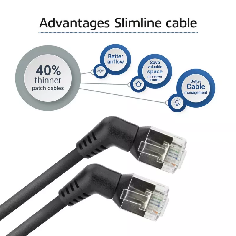 ACT tinklo kabelis DD1903 Cat6 U/FTP (STP) juodas, 3 m, RJ-45 į RJ-45, auksuoti kontaktai
