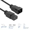 Maitinimo laidas ACT C20–C21 IEC60320 juodas 2 m, 250 V 16 A