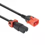 ACT maitinimo laidas C14 IEC Lock+ Dual Locking - C15 IEC Lock+ juodas 2 m, PC3872