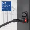 ACT maitinimo laidas C14 IEC Lock+ Dual Locking - C15 IEC Lock+ juodas 2 m, PC3872