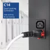 ACT maitinimo laidas C14 IEC Lock+ Dual Locking - C15 IEC Lock+ baltas 1 m, PC3871