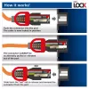 ACT maitinimo laidas C14 Dual Locking IEC Lock+ - C15 IEC Lock+ baltas 3 m, PC3879
