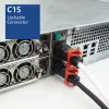 ACT maitinimo laidas C14 Dual Locking IEC Lock+ - C15 IEC Lock+ baltas 3 m, PC3879