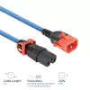 ACT maitinimo laidas C14 IEC Lock+ Dual Locking - C15 IEC Lock+ mėlynas 1 m, PC3870