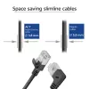 ACT Black 1,5 m U/FTP CAT6A LSZH plonas pataisymo kabelis su RJ45 jungtimis 90° kampu į dešinę ir tiesia