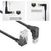 ACT tinklo kabelis DD7900 Cat6a U/UTP trumpas 0,5 m RJ-45 juodas
