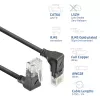 ACT tinklo kabelis DD7900 Cat6a U/UTP trumpas 0,5 m RJ-45 juodas