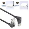 ACT tinklo kabelis DD7900 Cat6a U/UTP trumpas 0,5 m RJ-45 juodas