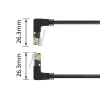 ACT tinklo kabelis DD7900 Cat6a U/UTP trumpas 0,5 m RJ-45 juodas