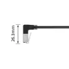 Tinklo kabelis ACT DA5930 Cat6a U/FTP (STP) Juodas 0,15 m su RJ-45 jungtimis, paauksuotais kontaktais