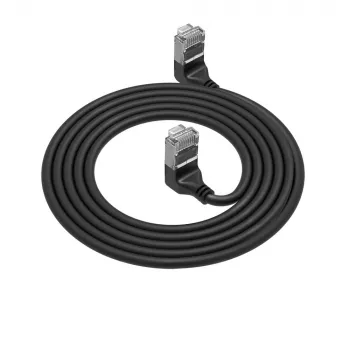 ACT Cat6a U/FTP (STP) tinklo kabelis DA6902, 2 m, RJ-45 į RJ-45, juodas