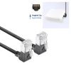 ACT DA6930 Cat6a U/FTP (STP) tinklo kabelis 0,15 m, RJ-45 į RJ-45, paauksuoti kontaktai, juodas