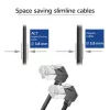 ACT DA6930 Cat6a U/FTP (STP) tinklo kabelis 0,15 m, RJ-45 į RJ-45, paauksuoti kontaktai, juodas