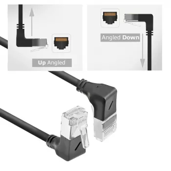Tinklo laidas ACT DA7903 Cat6a U/FTP (STP) Juodas, 3 m, RJ-45 į RJ-45, paauksuoti kontaktai